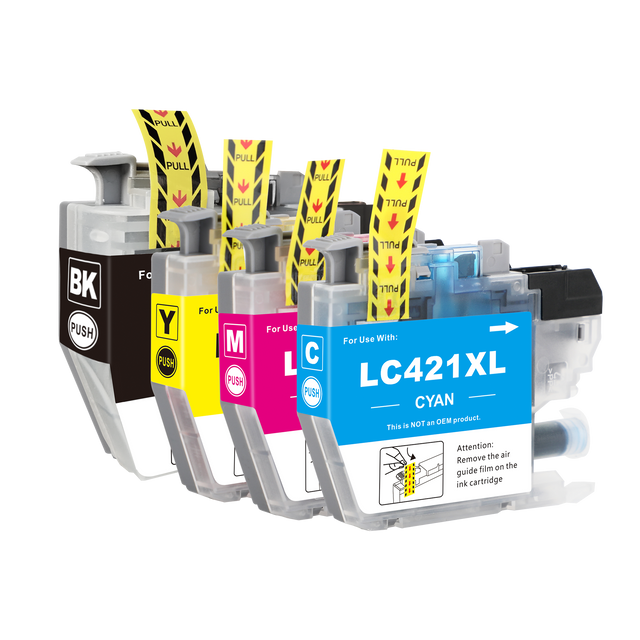 Huismerk Brother LC421XL Inktcartridges Multipack (1 zwart + 3 kleuren)