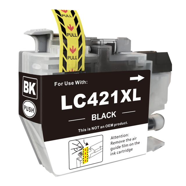 Huismerk Brother LC421XL Inktcartridge Zwart (1 zwart)
