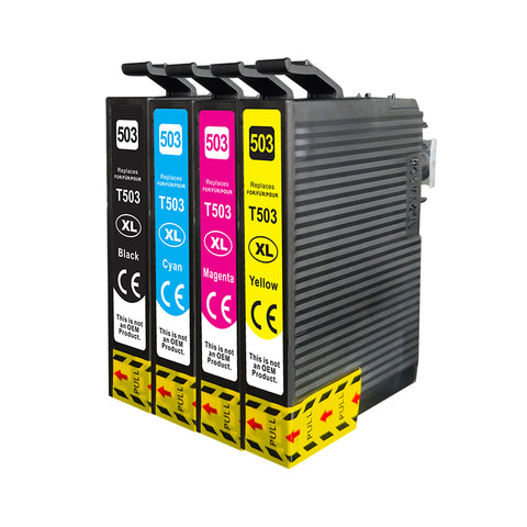 Huismerk Epson 503XL Inktcartridge Multipack (1 zwart + 3 kleuren)
