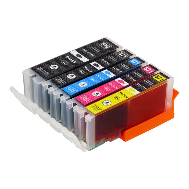 Huismerk Canon PGI-570XL/CLI-571XL Inktcartridge Multipack (2 zwart + 3 kleuren)
