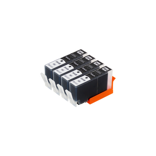 Huismerk HP 364XL Inktcartridge Zwart (4 zwarte)