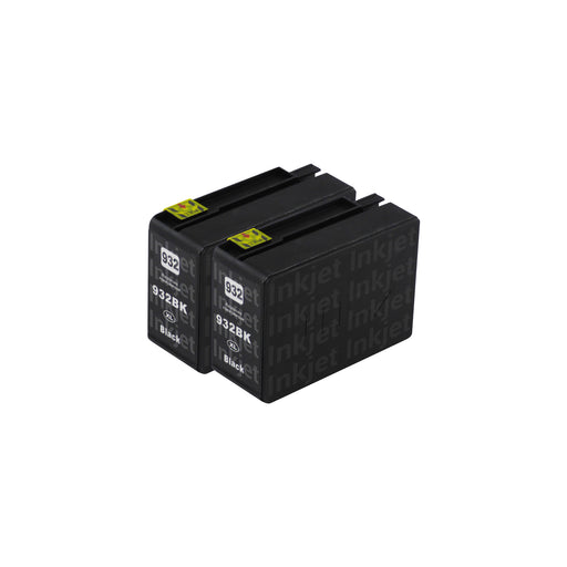 Huismerk HP 932XL Inktcartridge Zwart (2 zwart)