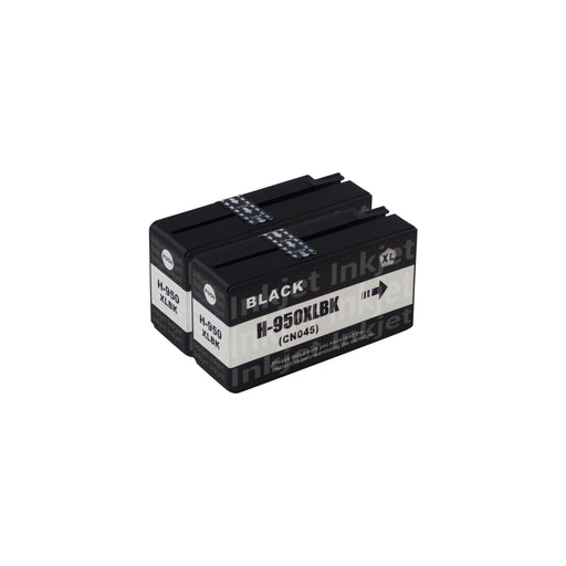 Huismerk HP 950XL Inktcartridge Zwart (2 zwart)