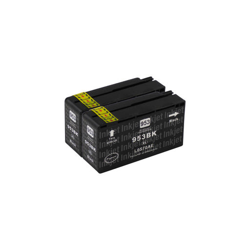 Huismerk HP 953XL Inktcartridge Zwart (2 zwart)
