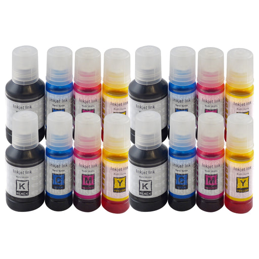 Huismerk Epson Ecotank Inkt Fles (4 zwart + 12 kleuren)
