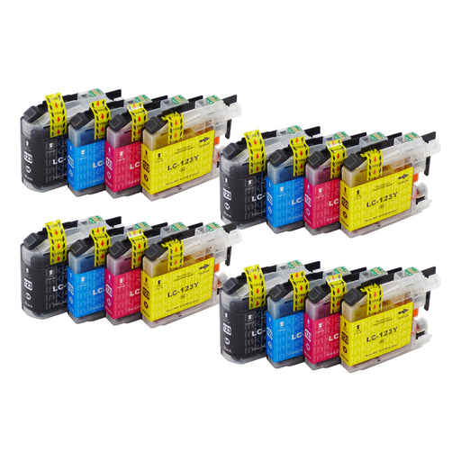 Huismerk Brother LC123XL Inktcartridge Multipack (4 zwart + 12 kleuren)