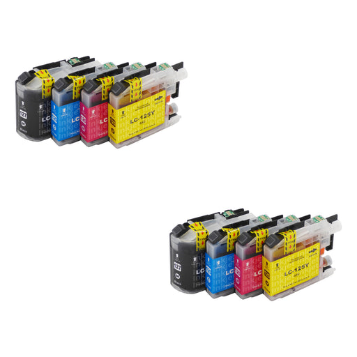 Huismerk Brother LC127XL/LC125XL Inktcartridge Multipack (2 zwart + 6 kleuren)