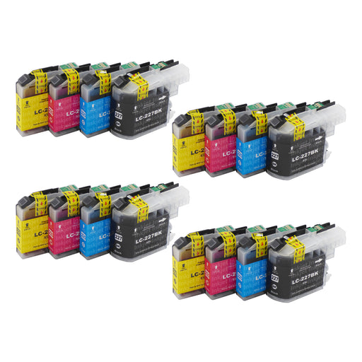 Huismerk Brother LC227XL Inktcartridge Multipack (4 zwart + 12 kleuren)