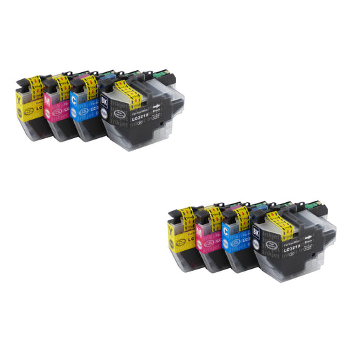 Huismerk Brother LC3217XL/LC3219XL Inktcartridge Multipack (2 zwart + 6 kleuren)