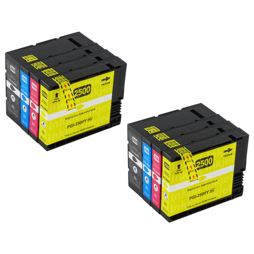 Huismerk Canon PGI-2500XL Inktcartridge Multipack (2 zwart + 6 kleuren)