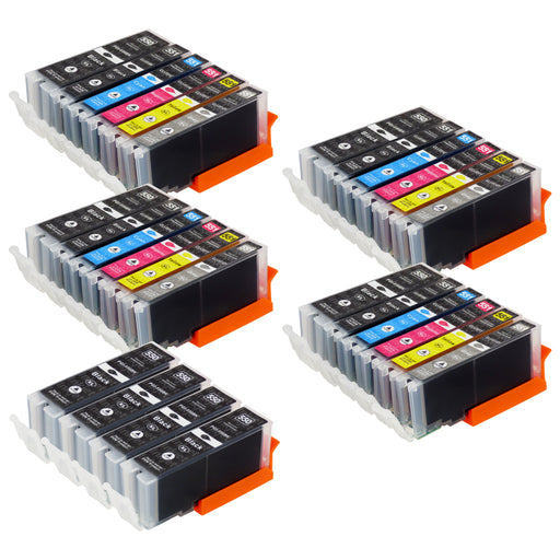 Huismerk Canon PGI-550XL/CLI-551XL Inktcartridge Multipack (12 zwart + 12 kleuren + 4 grijs)