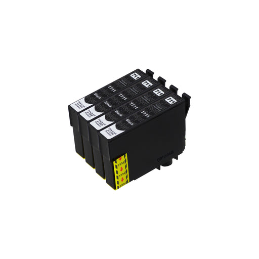 Huismerk Epson T0711 Inktcartridge Zwart (4 zwart)