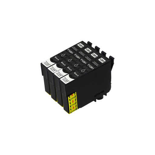Huismerk Epson T1281 Inktcartridge Zwart (4 zwart)