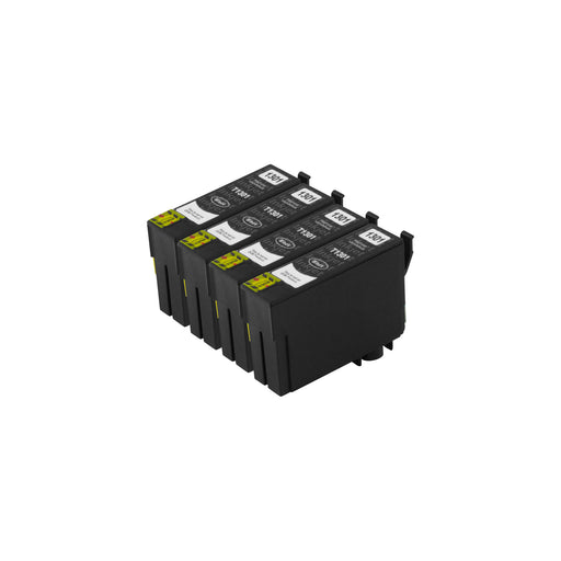 Huismerk Epson T13XL Inktcartridge Zwart (4 zwart)