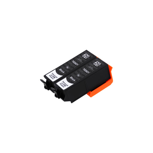 Huismerk Epson T26XL Inktcartridge Zwart (2 zwart)