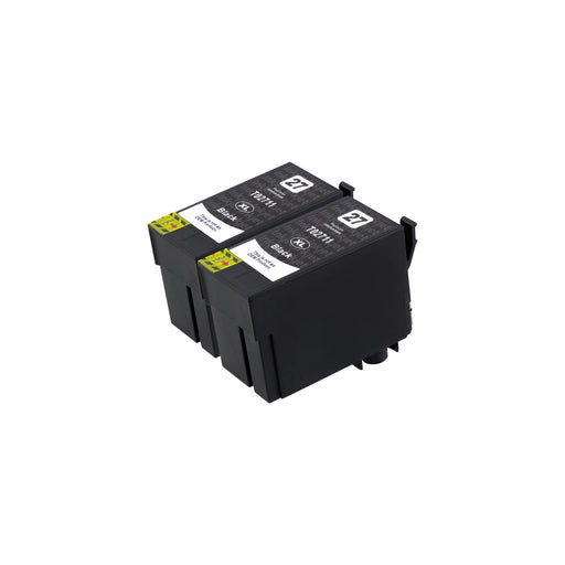 Huismerk Epson T27XL Inktcartridge Zwart (2 zwart)