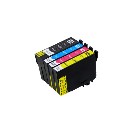 Huismerk Epson T34XL Inktcartridge Multipack (1 zwart + 3 kleuren)