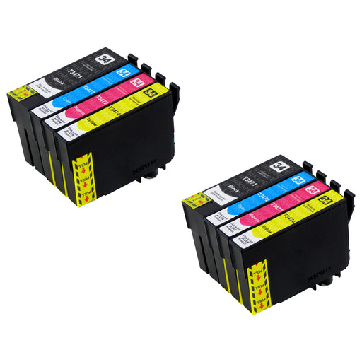 Huismerk Epson T34XL Inktcartridge Multipack (2 zwart + 6 kleuren)