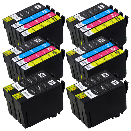 Huismerk Epson T34XL Inktcartridge Multipack (8 zwart + 12 kleuren)