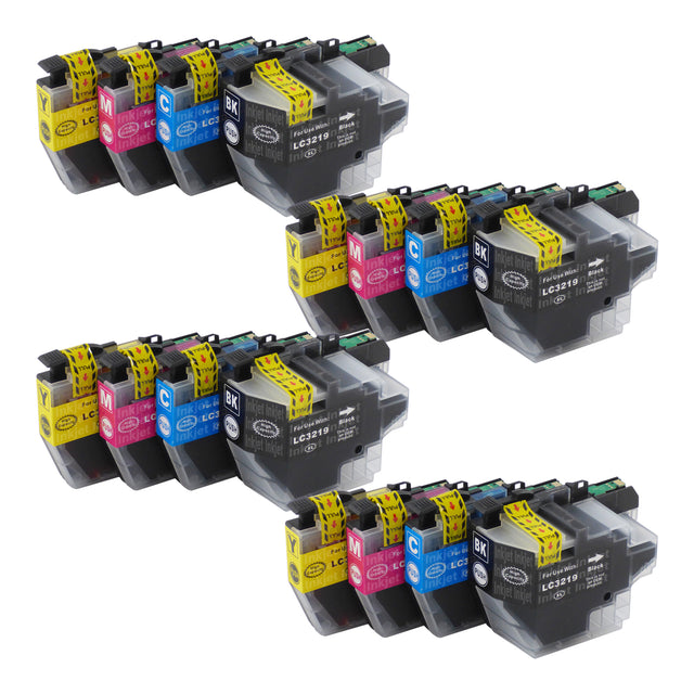 Huismerk Brother LC3217XL/LC3219XL Inktcartridge Multipack (4 zwart + 12 kleuren)