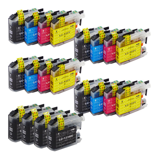 Huismerk Brother LC123XL Inktcartridge Multipack (8 zwart + 12 kleuren)