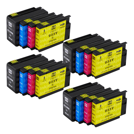Huismerk HP 932XL/933XL Inktcartridge Multipack (4 zwart + 12 kleuren)