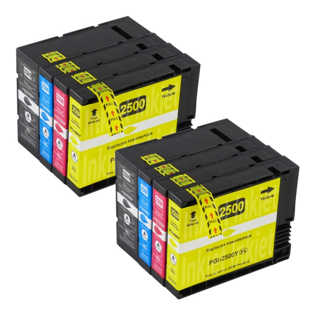 Huismerk Canon PGI-2500XL Inktcartridge Multipack (2 zwart + 6 kleuren)