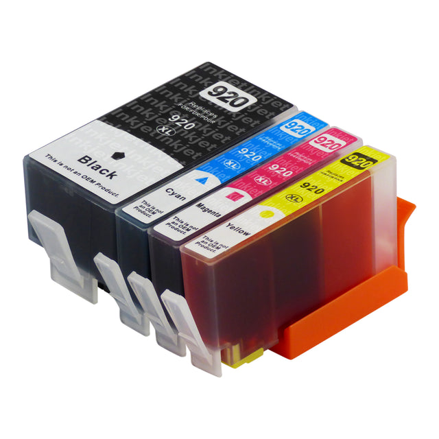 Huismerk HP 920XL Inktcartridge Multipack (1 zwart + 3 kleuren)