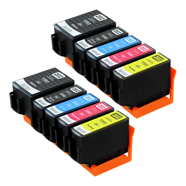 Huismerk Epson 202XL Inktcartridge Multipack (2 zwart + 2 foto zwart + 6 kleuren)