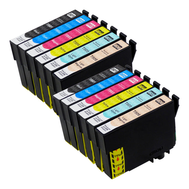 Huismerk Epson T0807 Inktcartridge Multipack (2 zwart + 10 kleuren)