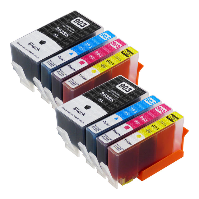 Huismerk HP 903XL Inktcartridge Multipack (2 zwart + 6 kleuren)