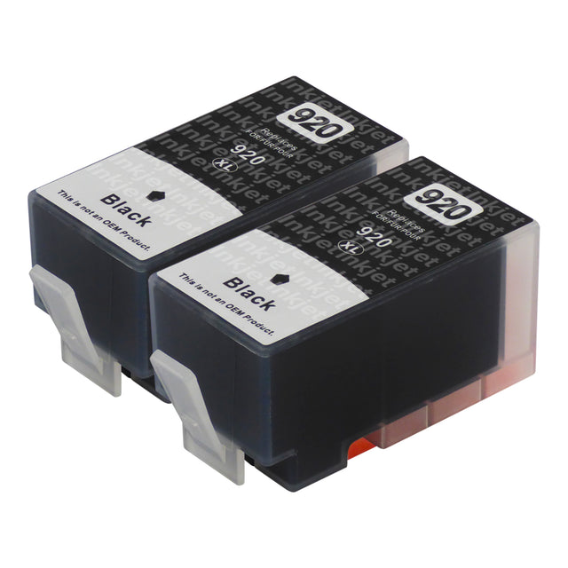 Huismerk HP 920XL Inktcartridge Zwart (2 zwart)