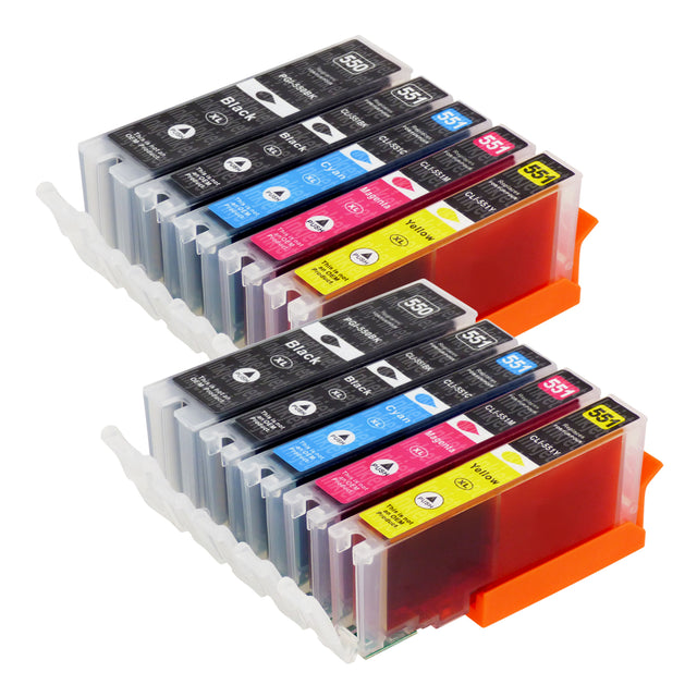 Huismerk Canon PGI-550XL/CLI-551XL Inktcartridge Multipack (4 zwart + 6 kleuren)