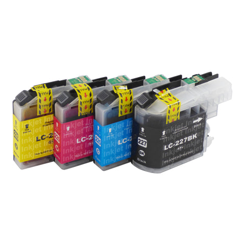 Huismerk Brother LC227XL Inktcartridge Multipack (1 zwart + 3 kleuren)