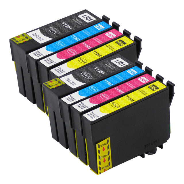 Huismerk Epson T13XL Inktcartridge Multipack (2 zwart + 6 kleuren)