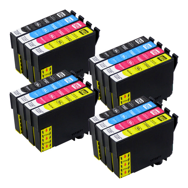 Huismerk Epson 502XL Inktcartridge Multipack (4 zwart + 12 kleuren)