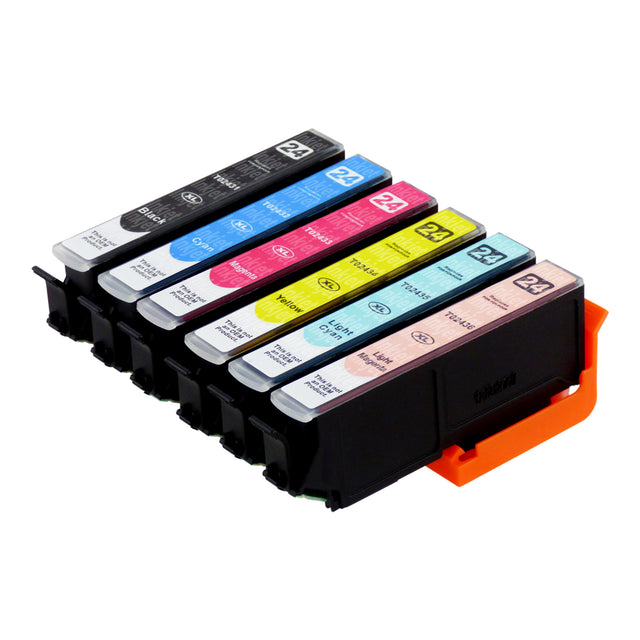 Huismerk Epson T24XL Inktcartridge Multipack (1 zwart + 5 kleuren)