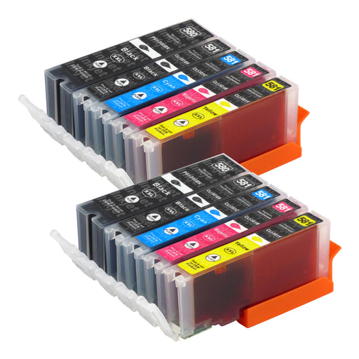 Huismerk Canon PGI-580XL/CLI-581XL Inktcartridge Multipack (4 zwart + 6 kleuren)