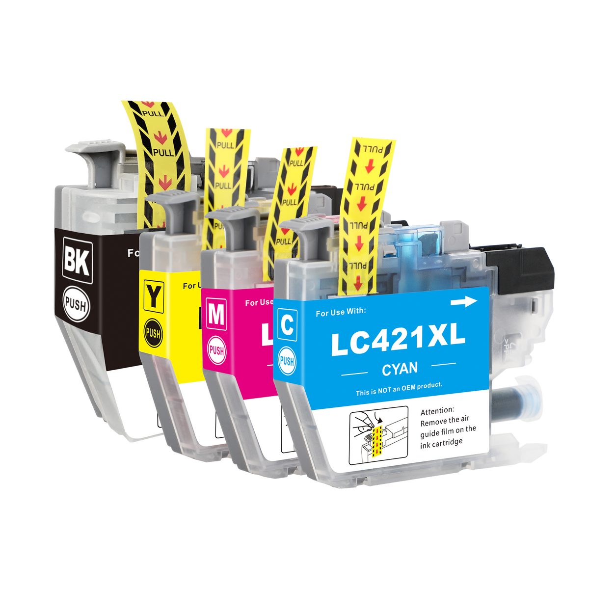 Huismerk Brother LC421XL Inktcartridges Multipack (1 zwart + 3 kleuren ...