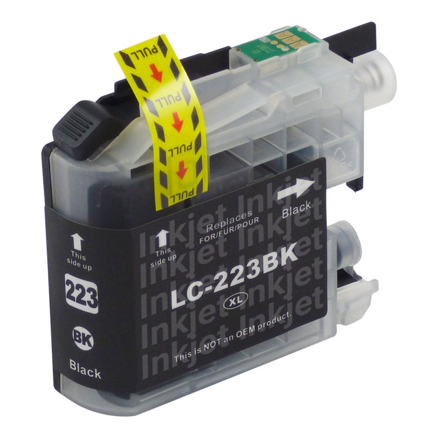 Huismerk Brother LC223XL Inktcartridge Zwart (1 zwart)