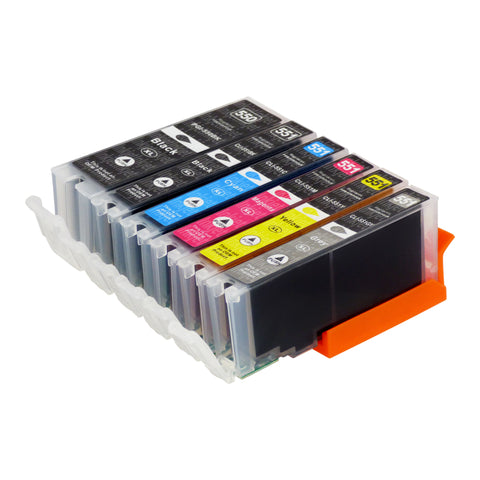 Huismerk Canon PGI-550XL/CLI-551XL Inktcartridge Multipack (2 zwart + 3 kleuren + 1 grijs)