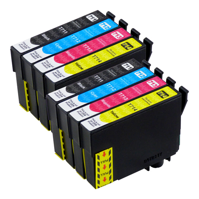 Huismerk Epson T0715 Inktcartridge Multipack (2 zwart + 6 kleuren)