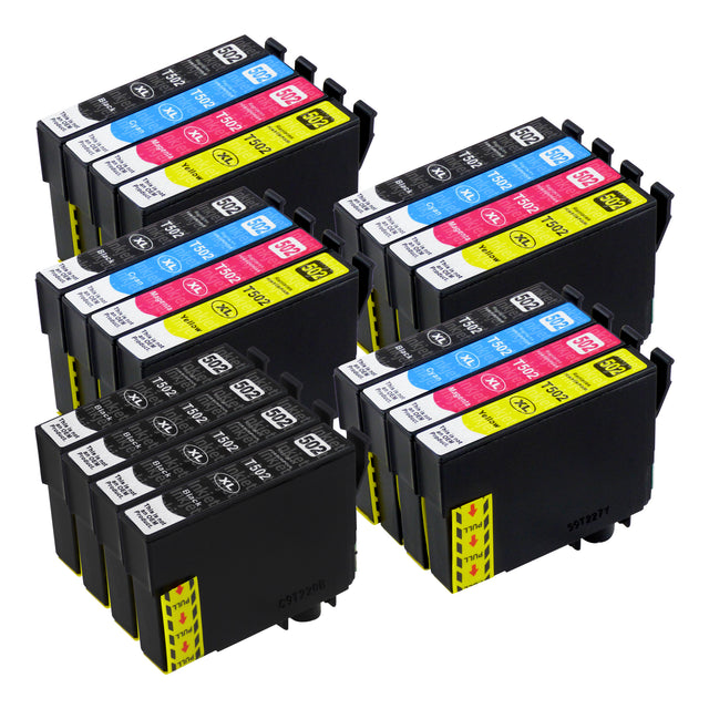 Huismerk Epson 502XL Inktcartridge Multipack (8 zwart + 12 kleuren)