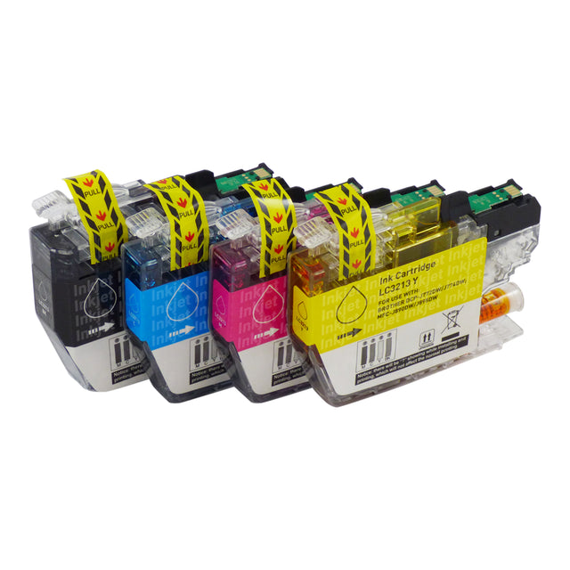 Huismerk Brother LC3213XL Inktcartridge Multipack (1 zwart + 3 kleuren)