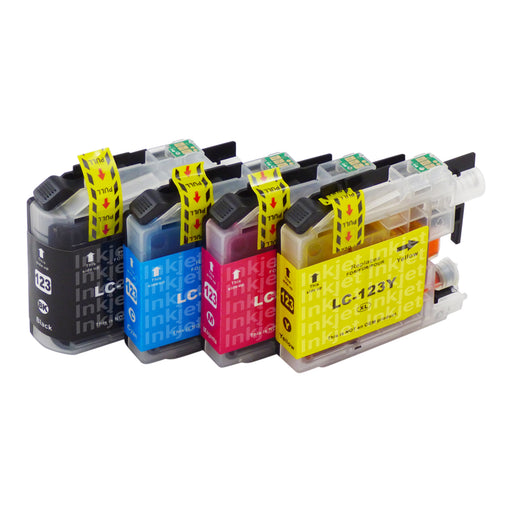 Huismerk Brother LC123XL Inktcartridge Multipack (1 zwart + 3 kleuren)