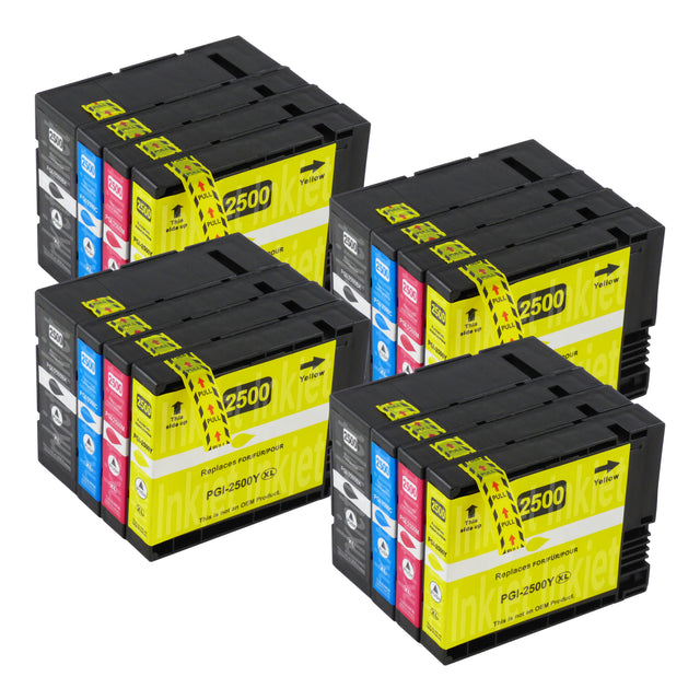 Huismerk Canon PGI-2500XL Inktcartridge Multipack (4 zwart + 12 kleuren)