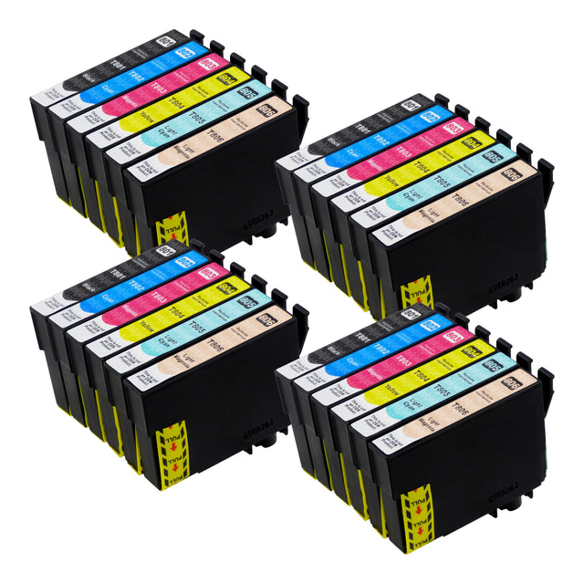 Huismerk Epson T0807 Inktcartridge Multipack (4 zwart + 20 kleuren)