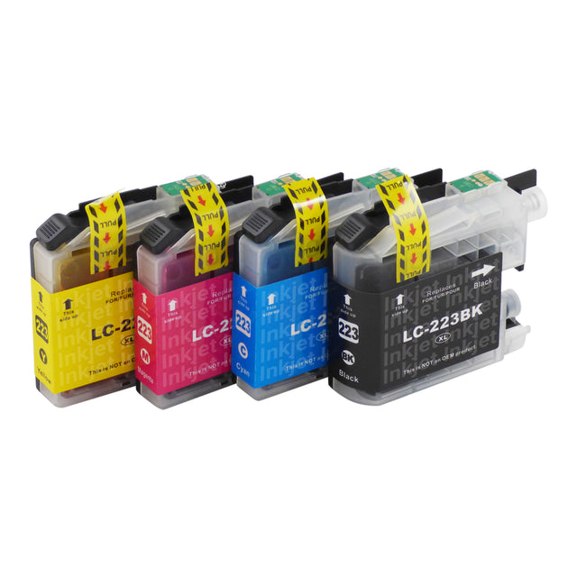 Huismerk Brother LC223XL Inktcartridge Multipack (1 zwart + 3 kleuren)