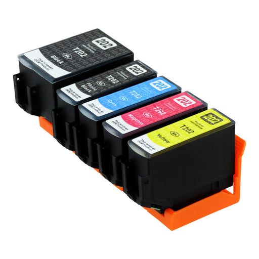 Huismerk Epson 202XL Inktcartridge Multipack (1 zwart + 1 foto zwart + 3 kleuren)