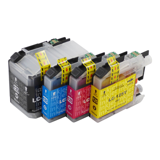 Huismerk Brother LC129XL Inktcartridge Multipack (1 zwart + 3 kleuren)